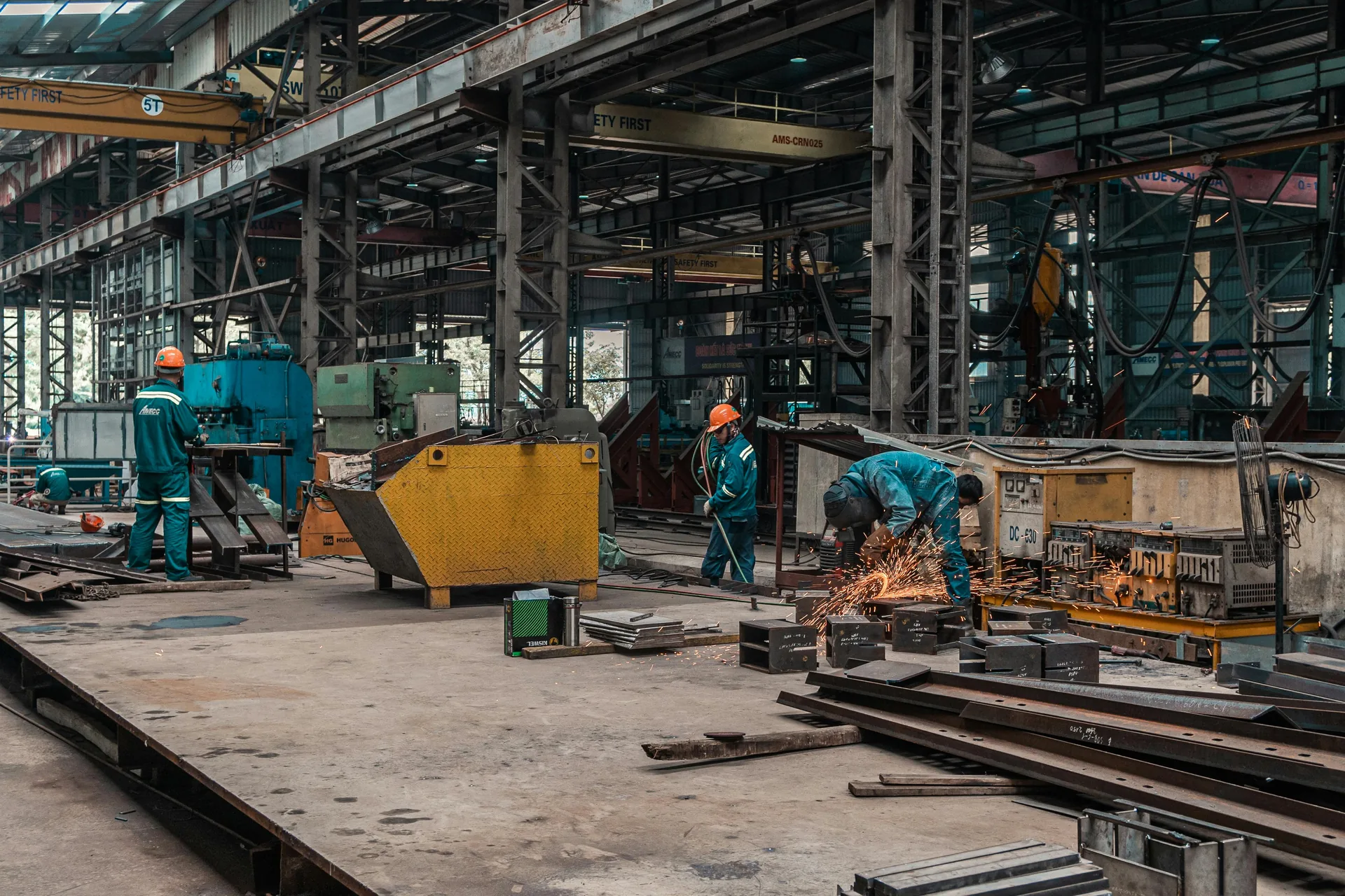Montagem industrial em paragem programada